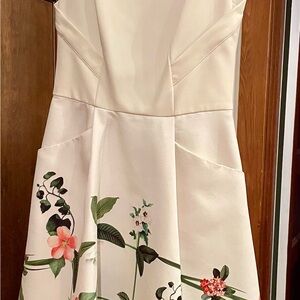 Ted Baker Cream Satin Fabric